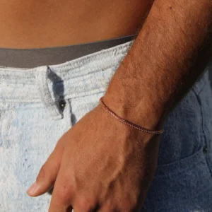 צמיד לולאות כפולות רוז גולד